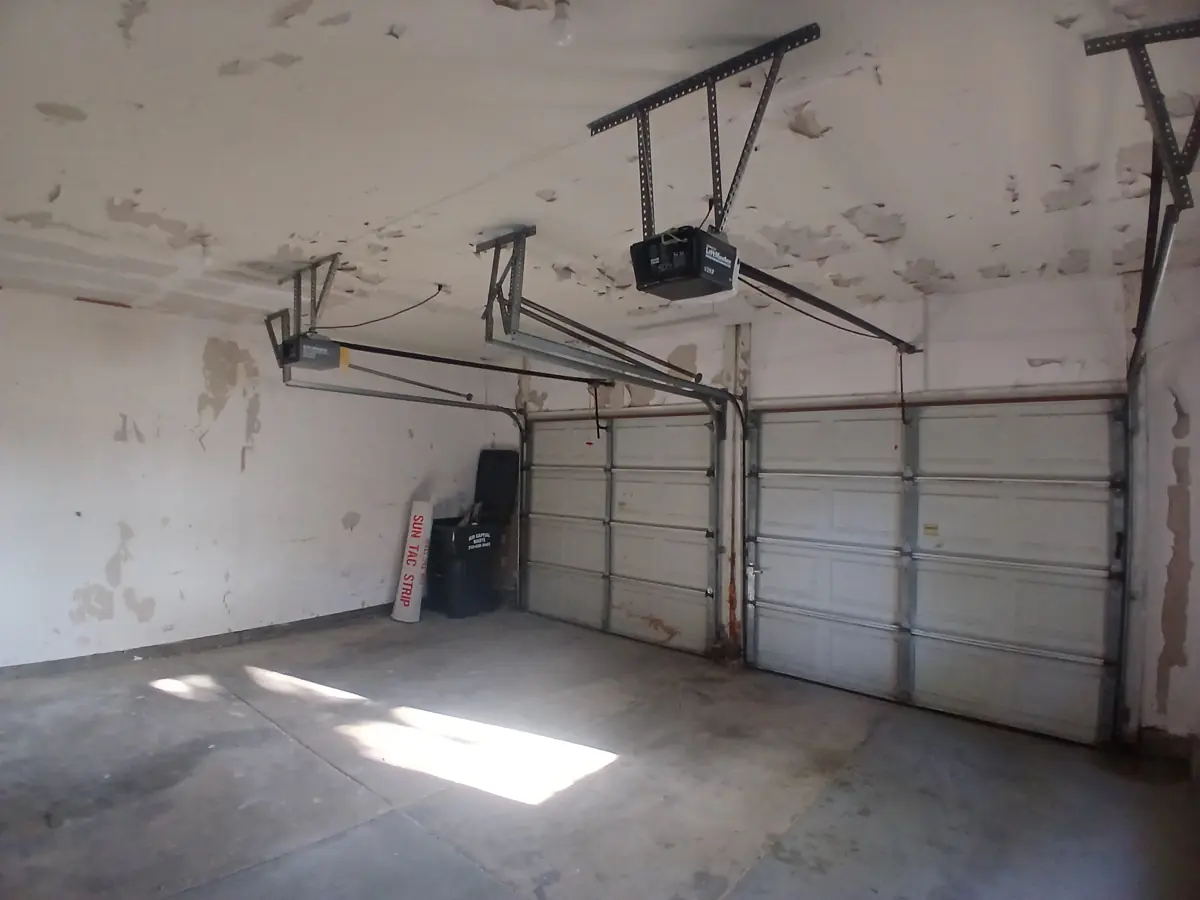 Garage repaint — before