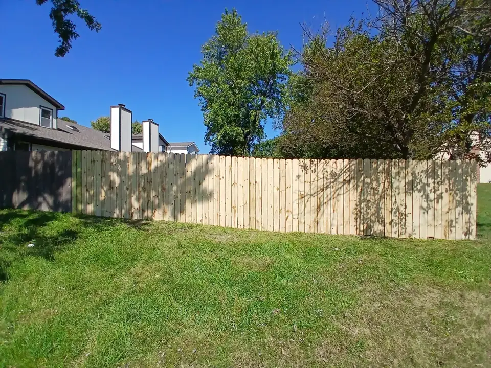 Fence replacement — after