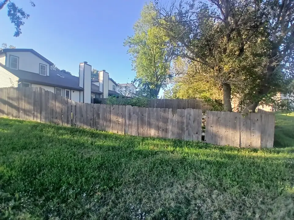 Fence replacement — before