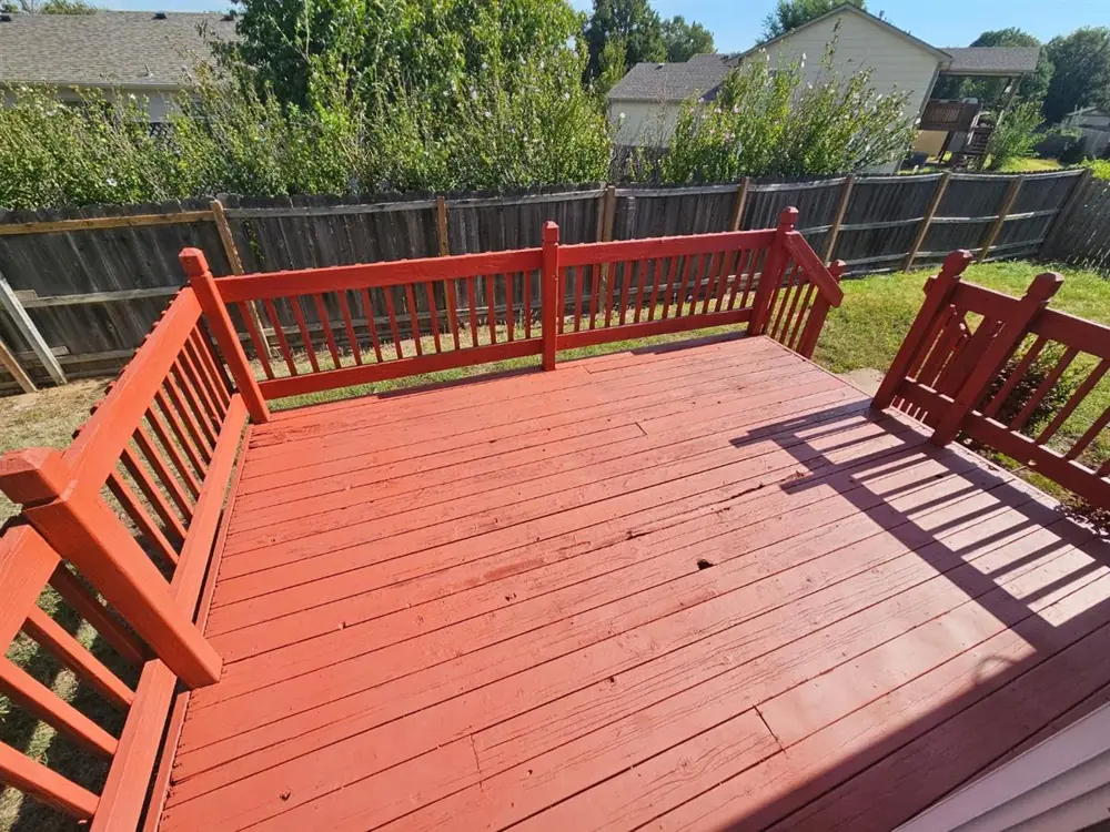 Deck rescue and repaint — after